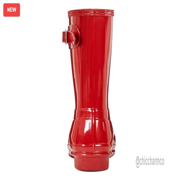 Waterproof Short Rain Boots, Natural Rubber, Mid-Calf Height, Comfort Lining - Picture 2 of 6